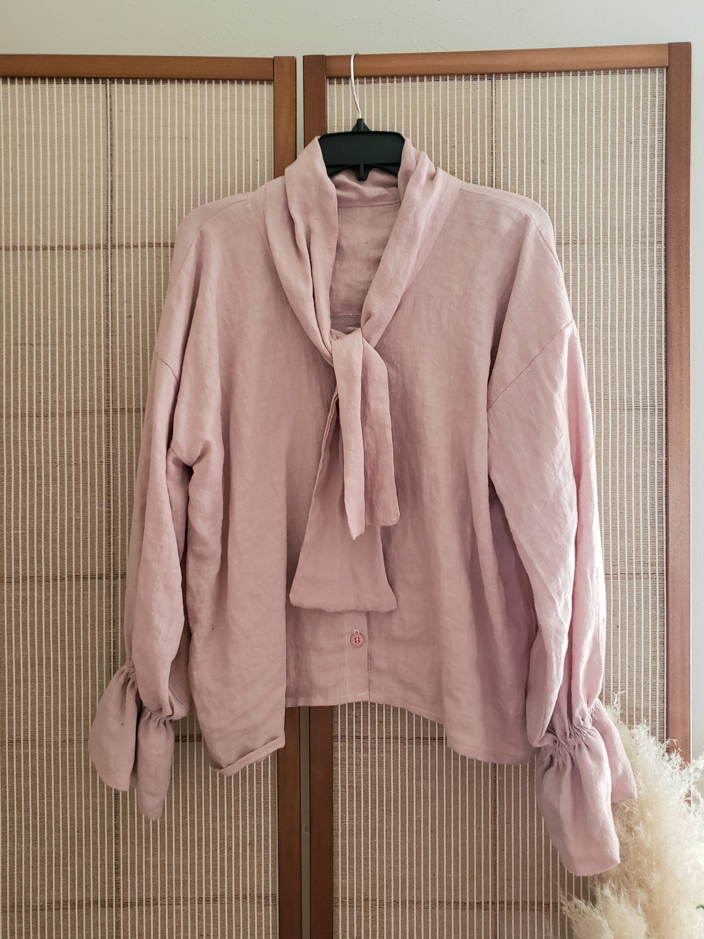 Dusty Pink Iris Blouse (Zero Waste)